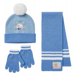 Frozen Beanie, Scarf & Gloves 3-Set