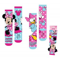 Disney Socks with Applications Minnie Mouse 27-34