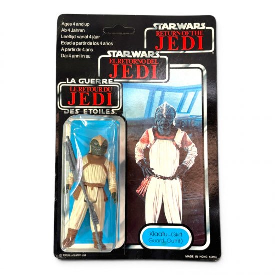 Vintage Star Wars: ROTJ - Klaatu Skiff Guard Tri-logo MOC | De Toyboys