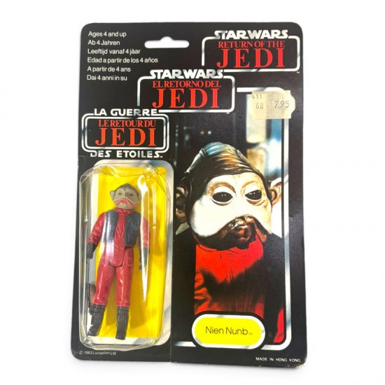 Vintage Star Wars: ROTJ - Nien Nunb Tri-logo 70-Back MOC | De Toyboys