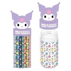 Sanrio Pencil Case with Accessories Kuromi