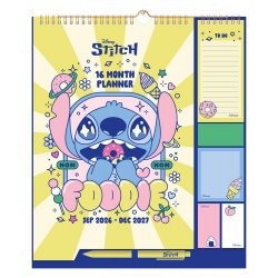 Disney Stitch Wall Planner 2026/27 30 x 34 cm