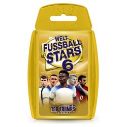 World Football Stars 6 Card Game Top Trumps *German Version*