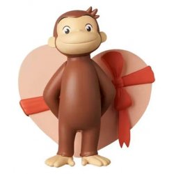 Curious George UDF Mini Figure w/Heart 6 cm