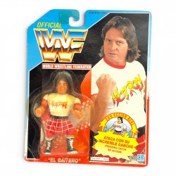 WWF - Rowdy Roddy Piper (MOC: Mint On Card, Spanish card, El Gaitero, Spain)