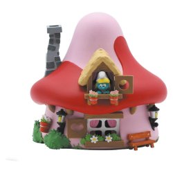 The Smurfs: Money Box Mushroom House Smurfette 15 cm