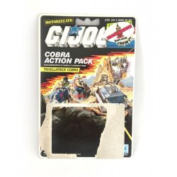 GI Joe – Cobra Action Pack Cobra Earth Borer Spanish File Card Cardback