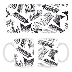 Sanrio Mug Kuromi Street logos