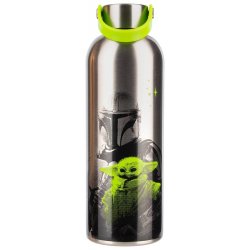 The Mandalorian Metal Water Bottle Mandalorian & Grogu