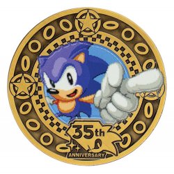 Sonic the Hedgehog Collectable Coin 35th Anniversary Limited Edition