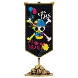 One Piece Replica Straw Hat Pirates Metal Banner 11 x 6 cm