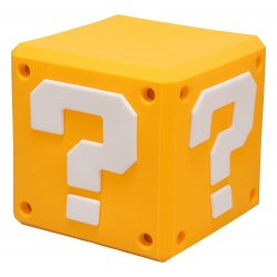 Super Mario SquishyGlo Silicon Light Question Block Rechargeable 13 cm