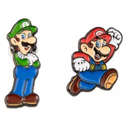 Super Mario Pin Badge 2-Pack