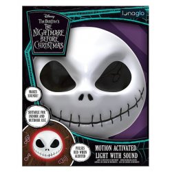Nightmare Before Christmas Light Jack Skellington Mask Motion Sensor 23 cm