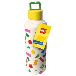 Lego Metal Water Bottle with Shaped Lid