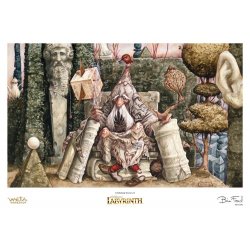 Labyrinth (1986) Printed Art Wiseman of the Labyrinth Limited Edition 30 cm