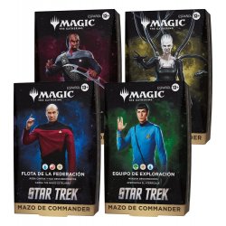 Magic the Gathering Star Trek Commander Decks Case (4) spanish