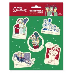 The Simpsons Premium Self-Adhesive Christmas Labels (10)