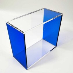 Evoretro Magnetic Acrylic Display Case for ETB with Colored Sides - Blue