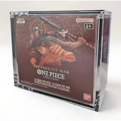 Evoretro Acrylic Display Case for Bandai One Piece TCG Larger Booster Box (OP-02)