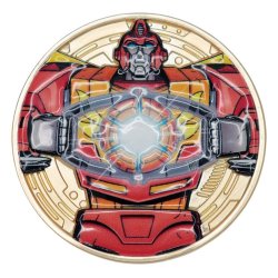 Transformers Collectable Coin The Movie 40th Anniversary Limited Edition 24k Gold Plated