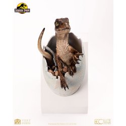 Jurassic Park Replica Bust Velociraptor Hatching Egg 24 cm