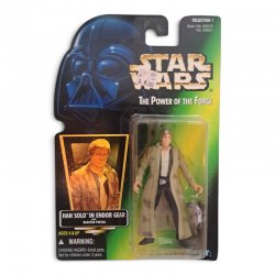 Star Wars: The Power of the Force - Han Solo in Endor Gear (MOC : Mint On Card)