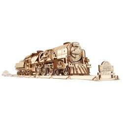Ugears 3D Wooden Puzzle V-Express Steam Train with Tender