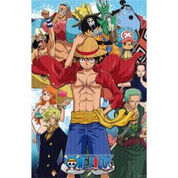 One Piece 3D Poster Group Fishman Island 38 x 58 cm