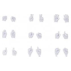 Megami Device M.S.G. Plastic Model Kit 1/1 09 Hand Set Skin Color White