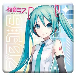 Hatsune Miku Holographic Badge V4X 10th Anniversary Rainbow Limited Edition 8 cm
