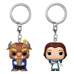 Beauty and the Beast POP! Vinyl Keychain 2-Pack Belle & Beast 4 cm