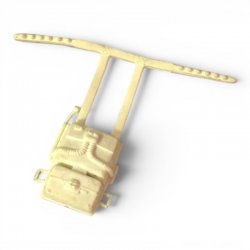 Star Wars: The Empire Strikes Back - Action Figure Survival Kit / Rebel Transport White Hoth Backpack Broken Clasp