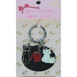 Kiki's Delivery Service Metal-Keychain Kiki, Lily & Telephone