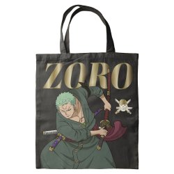 One Piece Tote Bag Zoro Dark Green 40 x 35 cm