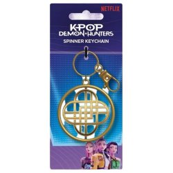 KPop Demon Hunters Spinner Keychain Golden
