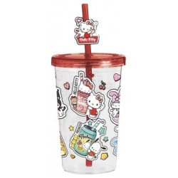 Hello Kitty and Friends Tumbler with Straw American Diner Version