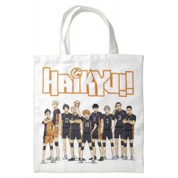 Tote Bag Haikyu White 40 x 35 cm