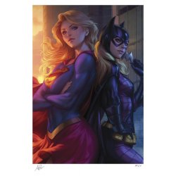 DC Comics Fine Art Print Supergirl & Batgirl 61 x 46 cm - unframed
