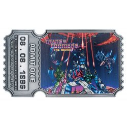 Transformers Replica The Movie 40th Anniversary Movie Ticket Limited Edition 9 x 16 cm