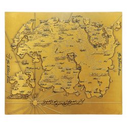 The Elder Scrolls Replica Metal Map of Tamriel Limited Edition 15 x 13 cm