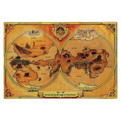 Masters of the Universe Replica Metal Map of Eternia Limited Edition 10 x 15 cm