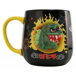 Tokidoki x Godzilla Mug 2D Relief Figural