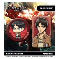 Attack on Titan Badges 2-Pack Eren Jaeger