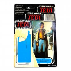 Star Wars: Return of the Jedi - Lando Calrissian (General Pilot) Tri-logo 70-Back Cardback (Tri-logo 70-Back