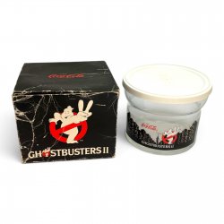 Ghostbusters II - Coca-Cola Promotional Glass Canister (CIB : Complete In Box