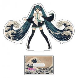 Hatsune Miku x Katsushika Hokusai iXima Die-Cut Acrylic Stand The Great Wave off Kanagawa 10 cm (5)
