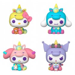 Sanrio POP! Vinyl Figures 4-Pack Hello Kitty Unicorn Outfit Black Friday Bundle 9 cm