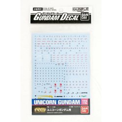 Gundam Decals for Model Kits 112 Unicorn Gundam