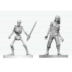 Dungeons & Dragons Nolzur's Marvelous Miniatures Unpainted Miniature Zombie & Skeleton 14 cm